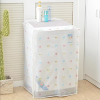 Sac de rangement imperméable en tissu floral PE pour machine à laver avec protection anti-poussière pour tambour pulsateur, utilisation en salle de bain