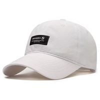Gorra de Béisbol Curva de PVC de 6 Paneles, Deportiva, Transpirable, Impermeable, Unisex, Ajustable, con Hebilla Metálica, Impresión Digital, para las Cuatro Estaciones