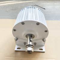 Générateur à aimant permanent à faible bruit de matériel d'acier au carbone de rendement élevé 5kw 300rpm