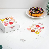 Personnalisable Mini Gâteau Hamburger Boîte D'emballage En Carton Papier UV Bento Dessert Cookie Donut Biscuit Boîte D'emballage Alimentaire