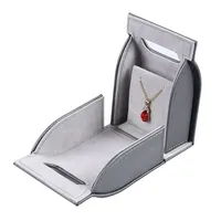 Emballage de bijoux de style portable en cuir Pu haut de gamme pendentif collier boîte de montre