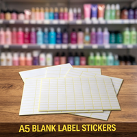 Étiquettes autocollantes rectangulaires en papier pour promotions, feuille d'étiquettes inscriptibles