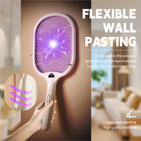Piège à insectes intelligent portable JZ pour intérieur, écologique, haute tension, fonctions 2-en-1, attrape-mouches électrique, lampe anti-moustiques USB
