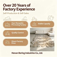 Tapis de luxe bicolore en peau de mouton naturelle, couverture en agneau véritable teint à la pointe pour la décoration intérieure du salon