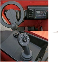 Chariot élévateur à palettes à conduite assise, hauteur de levage de 6 m, chariot élévateur à fourche électrique multidirectionnel à 360 degrés, contrepoids