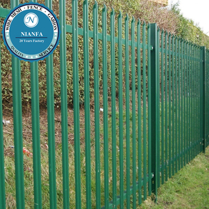 Clôture industrielle en fer forgé haute sécurité, barrière de <span class=keywords><strong>balcon</strong></span> en acier, hauteur 1,8 m/6 pi, pour chantier extérieur - Product Image 4