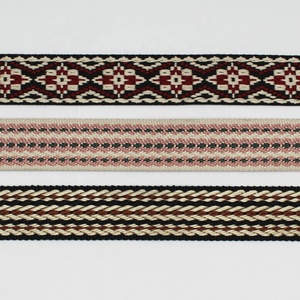 Custom 38mm polyester cotton jacquard webbing belts nylon braid webbing for bags garment shoes decor