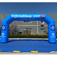 Arche gonflable publicitaire sur mesure pour événements sportifs, ligne de départ/arrivée, arche gonflable pour affichage extérieur