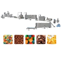Traitement des céréales Opération facile Kelloggs Corn Flakes Making Machinery Machine Boucles de fruits Ligne de production de céréales pour le petit déjeuner