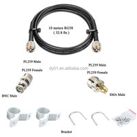 Antenas Discone D3000N/Antena para Escáner 25-3000MHz para Radio SDR, Antena HF VHF UHF MW SW HF AIR FM FRS GMRS
