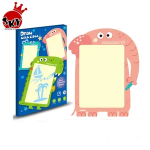3D LED Writing Digital Drawing Tablet Portable LED Graphic Tablet Drawing Board Children Fluorescent Board Graffiti Hand Paint