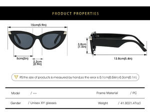 Occhiali da sole <span class=keywords><strong>Vintage</strong></span> retrò di lusso 2024 per donne con Logo personalizzato occhiali da sole con Logo trasparente verde e colore rosso - Product Image 6