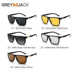 Lunettes de soleil polarisées Greyjack pour hommes, sport, pêche en plein air, photochromiques, vision nocturne, protection UV400, monture PC, verres TAC - Product Image 1