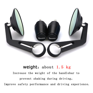 Manubrio moto CNC barra retrovisore fine specchietto laterale equilibrio cursore per PIAGGIO GILERA NEXUS GP800 FUOCO 500 CX <span class=keywords><strong>Runner</strong></span> <span class=keywords><strong>200</strong></span> 125 - Product Image 5