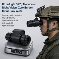 Professional Outdoor Night Vision Monocular PVS 14 Style GEN2 Plus FOM1600 1KM Range Helmet Mounted NVG Monocular