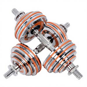 Haltères en fonte électroplaquée convertibles en barres d'haltères, détachables, pour la remise en forme à domicile et en dortoir pour hommes <span class=keywords><strong>BZ</strong></span>-0010 - Product Image 1