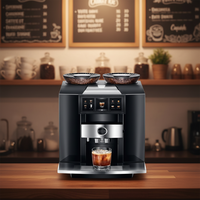 Machine à café entièrement automatique de qualité supérieure Z10 en aluminium avec batterie, contrôlée par application, alimentée par l'énergie solaire et électrique pour les hôtels