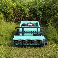 Tondeuse à gazon RC tout-terrain à chenilles en caoutchouc de 600/800/1000/1200 mm, diesel, pour désherbage agricole en pente – Meilleures ventes