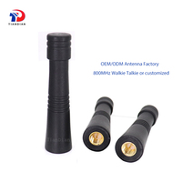 Antena externa Omni Walkie Talkie de goma de alta ganancia 4.5dBi SMA-macho 800Mhz