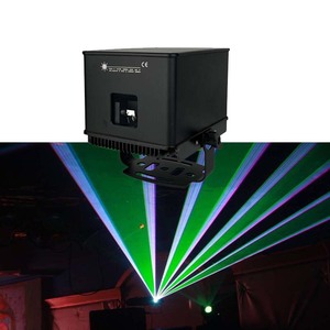 Projecteur laser professionnel d'extérieur étanche DMX Disco 1 2 <span class=keywords><strong>3</strong></span> 5 6W RVB pleine couleur avec effets d'animation DJ - Product Image 2