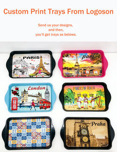 Petit plateau en fer blanc, en métal, personnalisé, <span class=keywords><strong>Paris</strong></span>/londres/dubaï, <span class=keywords><strong>Souvenir</strong></span>, plateaux de service rectangulaire, New Design, - Product Image 6