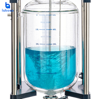 Réacteur en verre chimique à enveloppe de 50 L LABOAO avec pompe à vide pour laboratoire