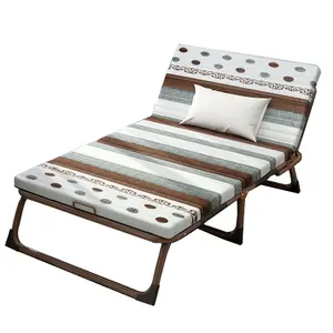 Wholesale bed chinese-Chinese manufactured cheap portable steel beds multifunction folding bed