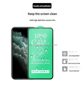 Protecteurs d'écran en céramique de téléphone 9 H 100D incassables à bas quantité minimale de commande de qualité supérieure et bon marché pour Iphone 16 15 Pro Max a Hd Sublimation Film - Product Image 4