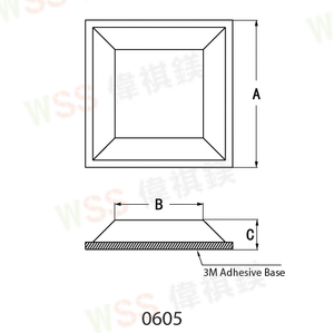WSS Tall Square Adhesive <strong>Rubber</strong> Bumper Pads - <strong>Rubber</strong> <strong>Feet</strong> for Speakers, <strong>Electronics</strong>, Furniture, Appliances, Audio Equipment - Product Image 4