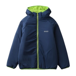 Autumn Winter Double-sided Couple Warm Cotton Spandex Hooded Thick <b>Blazer</b> Jacket with Full Sleeves <b>Button</b>-Up Collar 3D Pattern - Product Image 5
