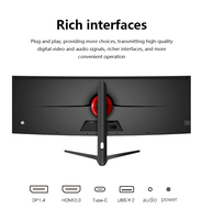 Moniteur de Jeu Incurvé ODM OEM 49 Pouces 4K 5K 165Hz Écran LCD PC Ordinateur en Vente