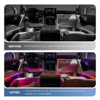 OEM&ODM Land Cruiser 300 Système d'éclairage ambiant LED pour l'intérieur de la voiture, symphonie de 265 couleurs, système d'éclairage plug and play, contrôle par application