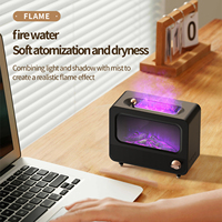 Humidifier Mini USB Elektrik Portabel 220ml Lampu Malam Aroma Diffuser dengan Speaker BT Lampu LED 7 Warna untuk Penggunaan Hotel RV
