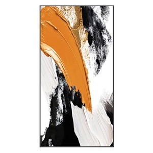 Arte Abstracto en Lienzo con Marco Negro, Rectangular, Decoración Moderna y Minimalista para Entrada, Sala de Estar o Pasillo - Product Image 5
