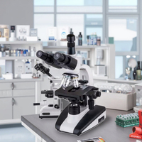 Factory Wholesale Microscopes Digital Biological Microscope Trinocular Head Electronic Microscopes for Lab