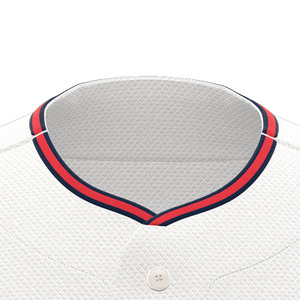 HEALY Maillot de baseball rétro américain pour homme, couleur contrastée, maille respirante, séchage rapide, col rond, manches courtes, vêtement de rue - Product Image 4