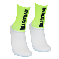 Chaussettes de cyclisme personnalisées à compression pour le vélo, fournisseur, séchage rapide, respirantes, fabricant, uniforme de club, OEM, marque privée