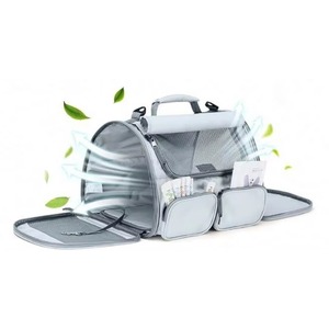 Free Sample <b>Cat</b> <b>Carrier</b>, Soft-Sided Small Dog <b>Carrier</b>, Large <b>Cat</b> Travel <b>Bag</b> with Mesh Window, Under 40 lb Airline Approved - Product Image 3