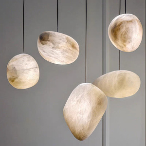 Lustre en albâtre haut de gamme, design espagnol, idéal pour duplex, escalier, salon, restaurant, <span class=keywords><strong>magasin</strong></span> de vêtements - Éclairage disponible (taille moyenne) - Product Image 2