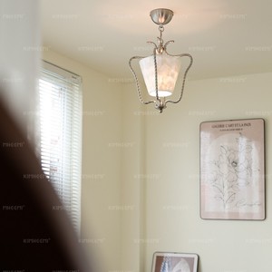 Kimheemi Copper <b>Chandelier</b> E27 Led Single Head Round Pendant <b>Light</b> For Dining Room - Product Image 2