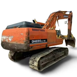 Excavadora sobre orugas diesel de 20 toneladas DOOSAN usada a precio barato, en excelentes condiciones de trabajo con motor de núcleo y PLC a la venta - Product Image 1