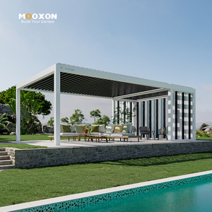 Kit Pergola in Alluminio Personalizzato con Montaggio Facile e Sistema di Lamelle a Controllo Remoto - Product Image 4