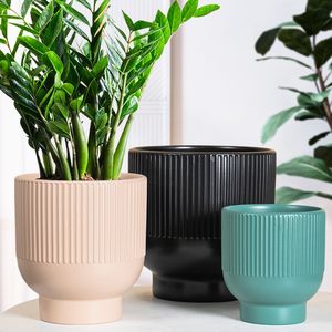 Haute qualité moderne maison décorative en céramique jardinières Pots intérieur extérieur jardin <span class=keywords><strong>pot</strong></span> <span class=keywords><strong>de</strong></span> <span class=keywords><strong>fleurs</strong></span> finition émaillée en gros - Product Image 2