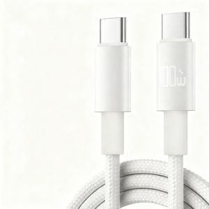100W Phone Cable Nylon Data Transfer <b>Type</b> <b>C</b>-<b>Type</b> <b>C</b> Cables Braided USB-<b>C</b> <b>Adapter</b> Cables for Iphone for Huawei for Xiaomi - Product Image 2