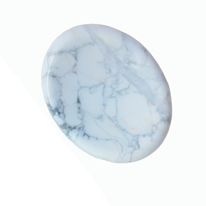 Piedra de Turquesa Blanca Natural al por Mayor, Piedra Ovalada de Bolsillo para Meditación y Relajación - Product Image 4