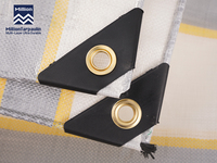 Bâche en PE Or et Argent Ultra Résistante à l'Usure, Protection Solaire et Imperméable pour Stock d'Entrepôt