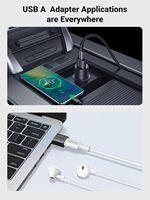 Adaptador UGREEN USB-C a USB-A, Paquete de 3, Conversor de 10 Gbps con Protección de PVC para Laptop, iPhone 17/16/15/14/13 Plus Pro Max, iPad Air Mini