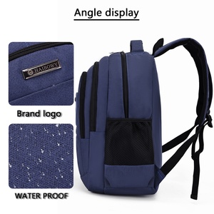 <span class=keywords><strong>Mochila</strong></span> Escolar Ligera de Fabricante HAIBOWY, Logotipo Personalizado, Poliéster Impermeable, Antirrobo, USB, Correa con Cojín de Aire, <span class=keywords><strong>24L</strong></span> - Product Image 3