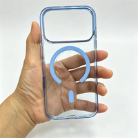 Étui de téléphone portable transparent anti-jaunissement, résistant aux chocs, magnétique, haute transparence, épaisseur 2,0 mm, pour iPhone 15 16 17 18 Pro Max