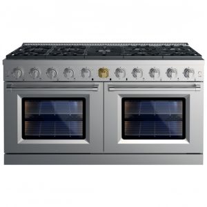 Lavadora Independiente de 60 Pulgadas para el Hogar, 4.63 Cu. Estufa de Gas de 9 Quemadores con Horno de Convección, Acero Inoxidable, Interior del Horno Soldado sin Costuras - Product Image 1